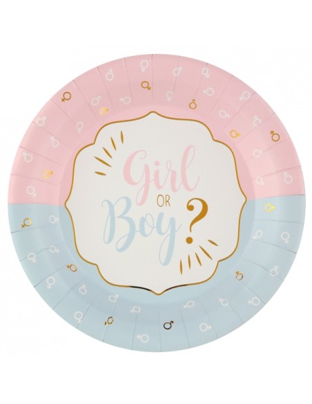 Assiette Girl or Boy ? Multicolore