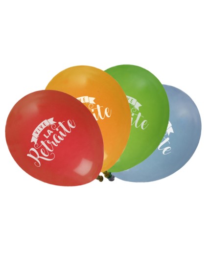 Ballon Retraite Multicolore Faites La Fête Accessoires de décoration