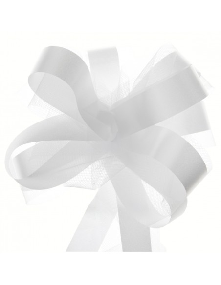 Noeud automatique tulle Blanc