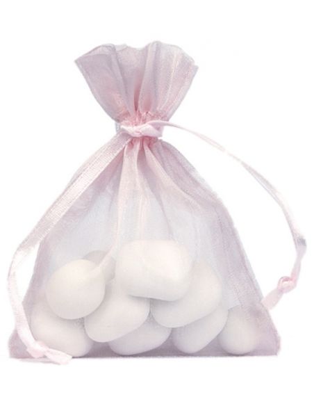 Sachet Organdi uni Rose