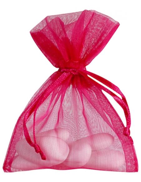 Sachet Organdi uni Fuchsia