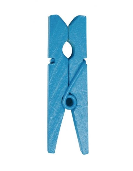 Mini pince en bois Turquoise