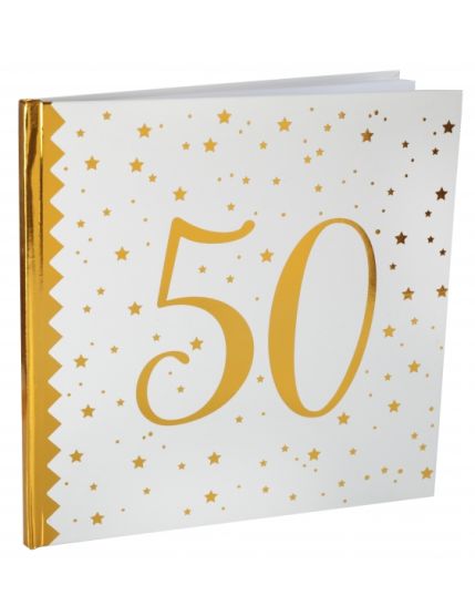 Livre d\'or des âges métallisé or 50 ans Faites La Fête Accessoires de décoration