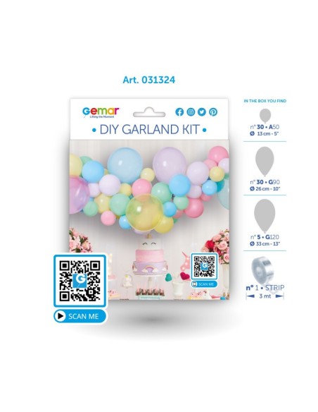 kit arche de ballon macaron 3 Mètres