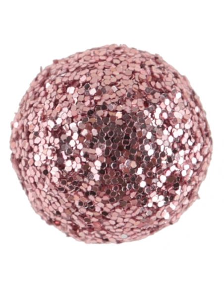 Mini boule pailletée Rose