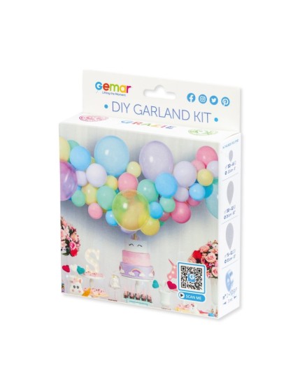 kit arche de ballon macaron 3 Mètres Faites La Fête Arche de ballons