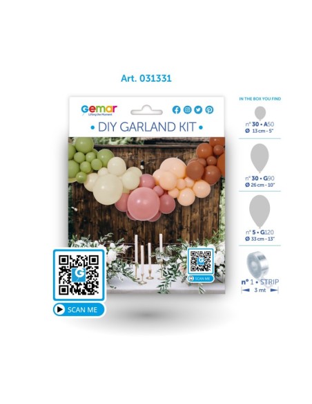 kit arche de ballon naturel 3 Mètres