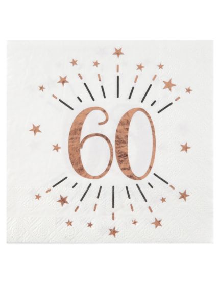 10 Serviettes anniversaire 50 ans noir et or métallisé - Serviette