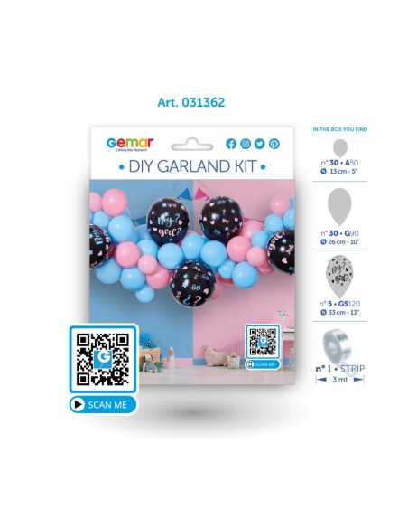 kit arche de ballon gender reveal 3 Mètres