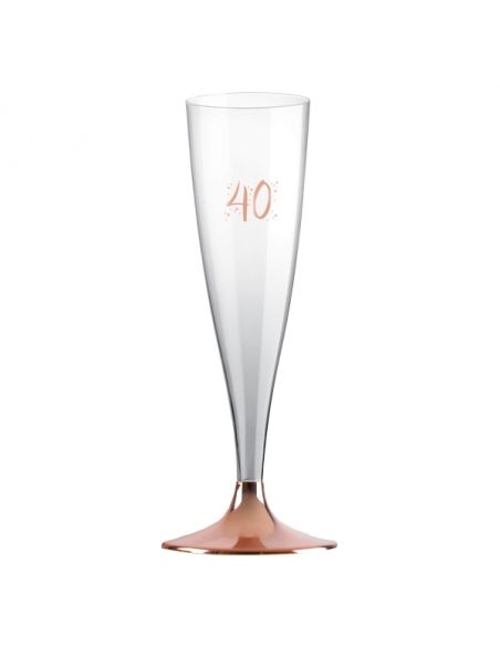 Flûte âge rose gold 40 ans