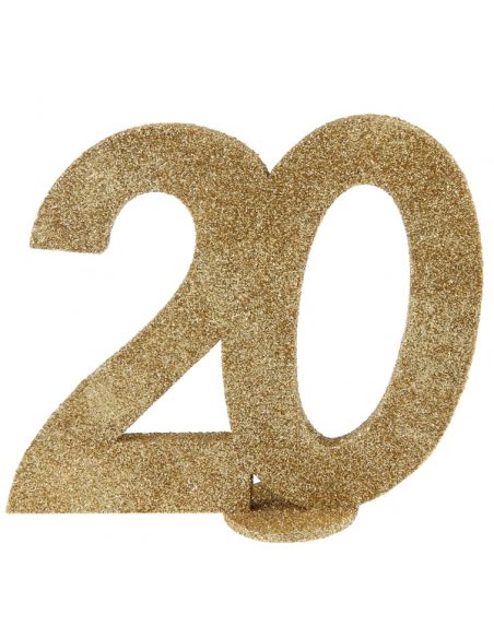 Chiffre Anniversaire or 20 ans