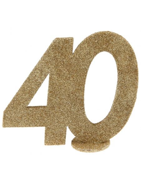 Chiffre Anniversaire or 40 ans