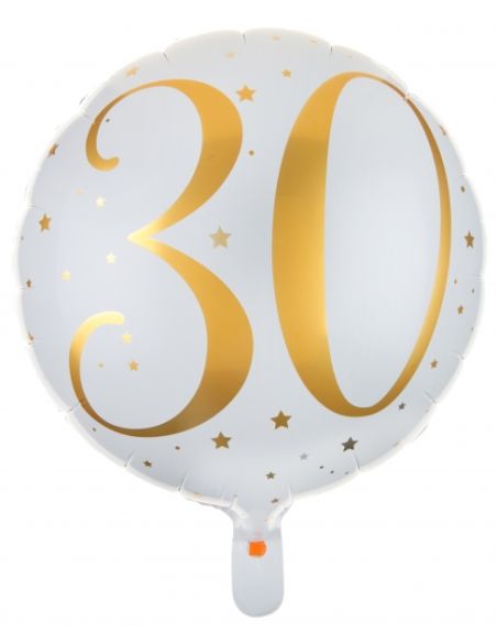 Ballon Alu des âges or 30 ans