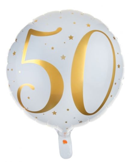 Ballon Alu des âges or 50 ans Faites La Fête Accessoires de décoration