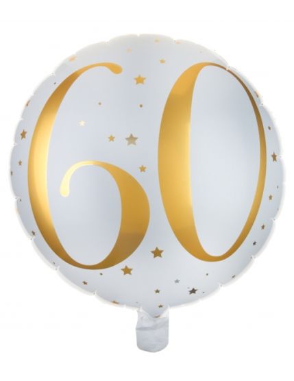 Ballon Alu des âges or 60 ans Faites La Fête Accessoires de décoration