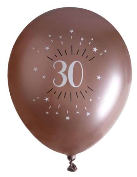 Ballon âge étincelant rose gold 30 ans