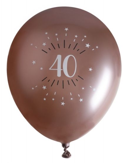 Ballon âge étincelant rose gold 40 ans Faites La Fête Accessoires de décoration