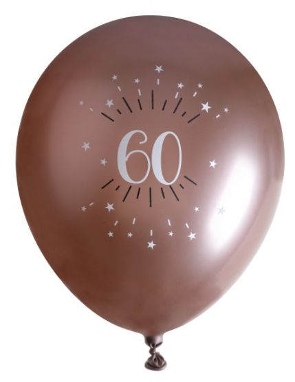 Ballon âge étincelant rose gold 60 ans Faites La Fête Accessoires de décoration