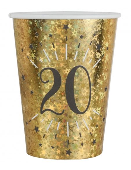 Gobelet Âge étincelant or 20 ans