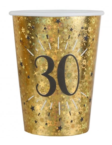 Gobelet Âge étincelant or 30 ans