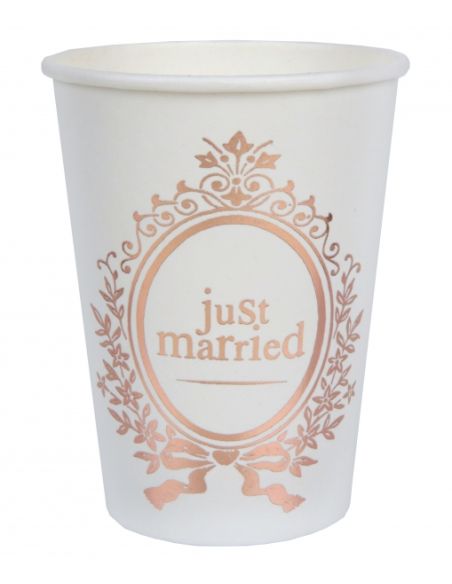 Gobelet Just Married Rose