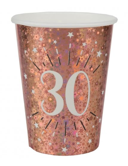 Gobelet Âge étincelant rose gold 30 ans Faites La Fête Accessoires de décoration