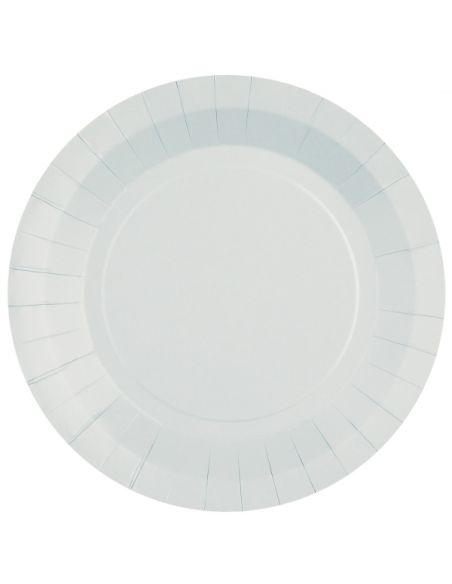 Grande assiette ronde Rainbow Gris