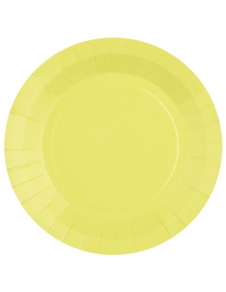 Grande assiette ronde Rainbow Jaune