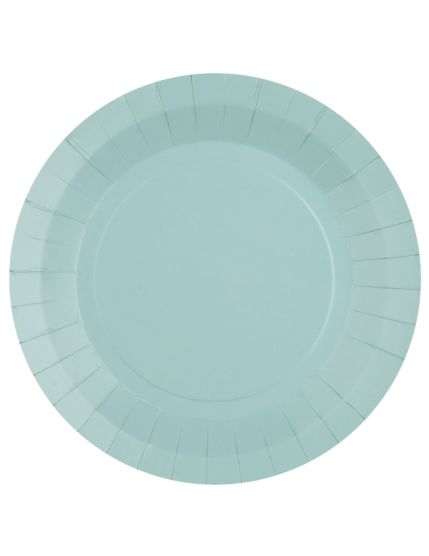 Grande assiette ronde Rainbow Bleu Faites La Fête Anniversaire