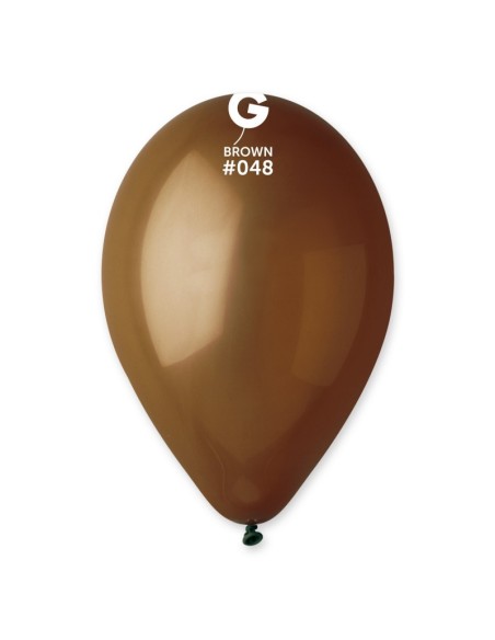 Sachet de 50 ballons standard Chocolat