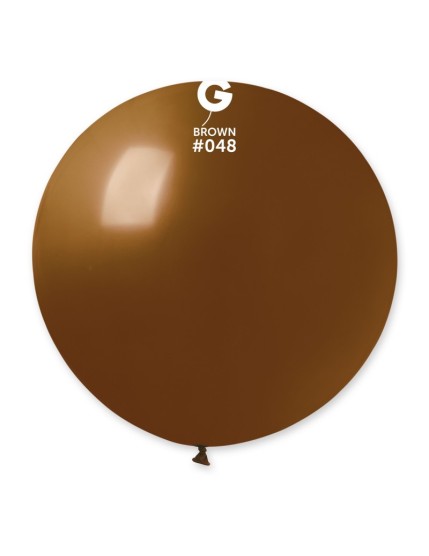 Sachet de 1 ballon géant 80 cm rond Chocolat Faites La Fête Ballons & Arches