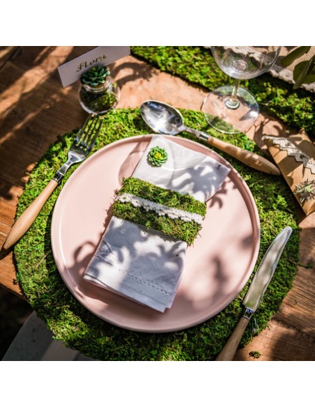 Set De Table Vegetal En Mousse Naturelle Diam 35cm