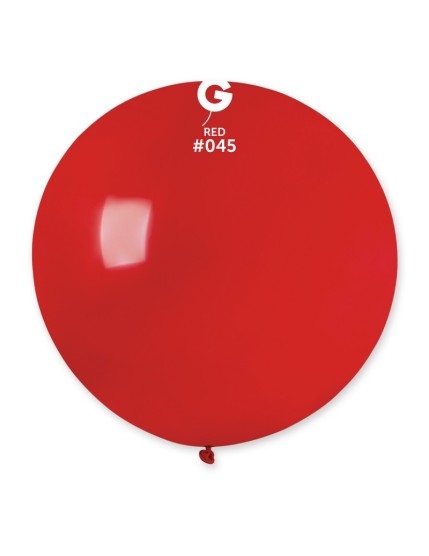 Sachet de 1 ballon géant rond rouge Faites La Fête Ballons & Arches