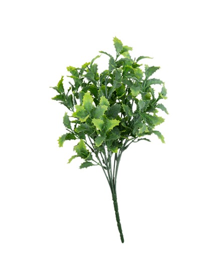 Bouquet De Feuilles De Houx Vert Givre 35cm Faites La Fête Accessoires de décoration