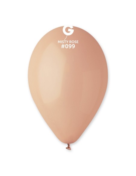 Sachet de 10 ballons standard rose brumeux