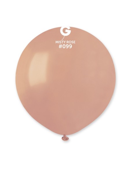 Sachet de 10 ballons 48 cm rose brumeux