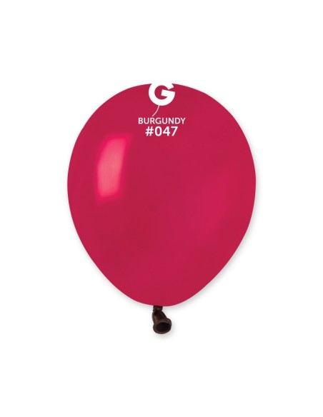 Sachet de 50 ballons 13 cm bordeaux