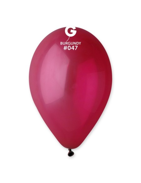 Sachet de 10 ballons standard bordeaux