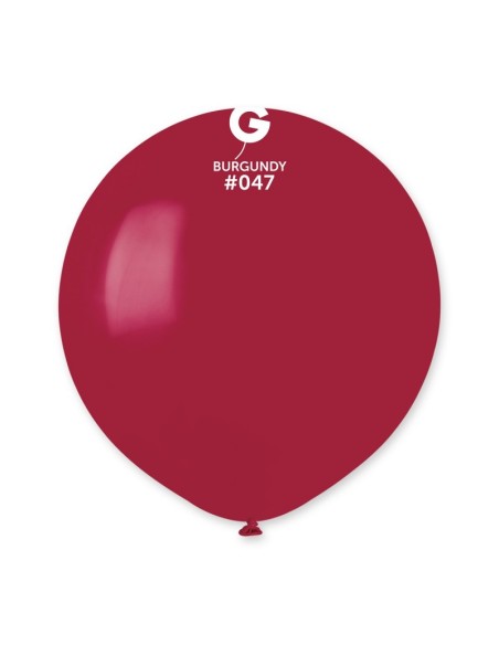 Sachet de 10 ballons 48 cm bordeaux