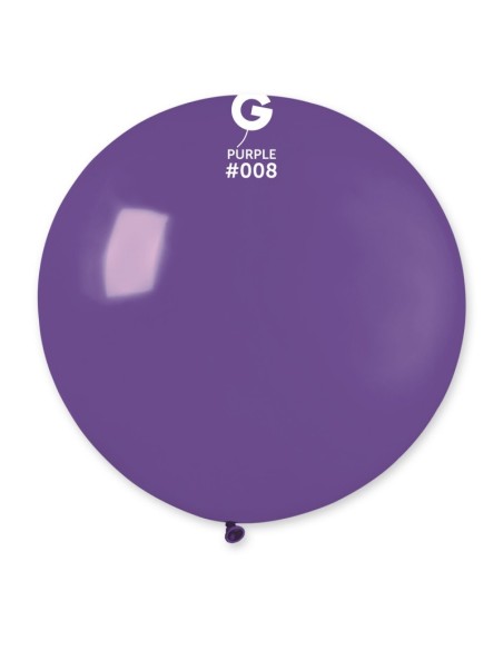 Sachet de 1 ballon géant rond violet