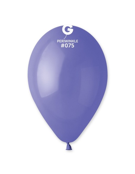 Sachet de 10 ballons standard pervenche