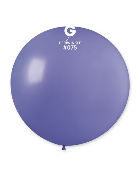 Sachet de 1 ballon géant rond pervenche