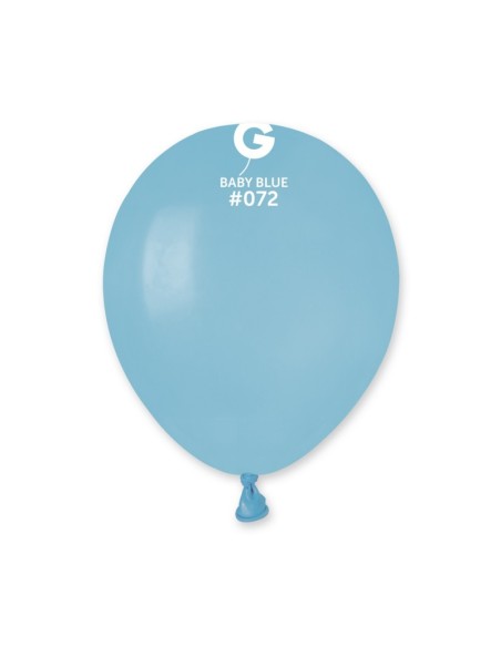 Sachet de 50 ballons 13 cm bleu bébé