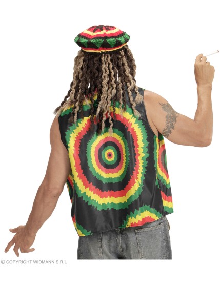 Éléments de vêtements Jamaïcains Rasta Reggae Adulte - Unisex GRP75721 Faites La Fête Elements de vêtements