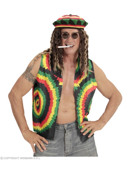 Éléments de vêtements Jamaïcains Rasta Reggae Adulte - Unisex GRP75721 Faites La Fête Elements de vêtements