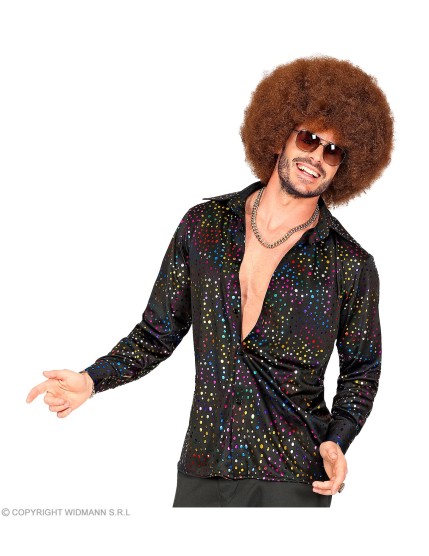 Déguisement Années 70 Disco Fever homme (chemise avec gilet, veste