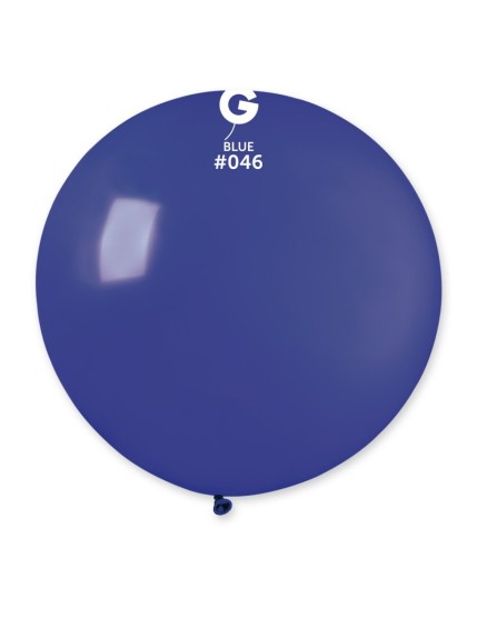 Sachet de 1 ballon géant rond bleu roi Faites La Fête Ballons & Arches