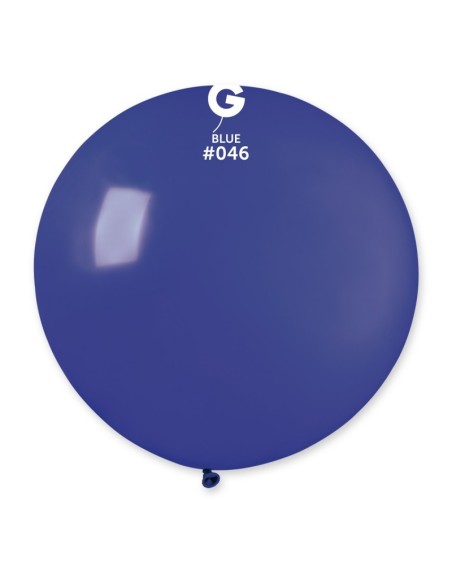 Sachet de 1 ballon géant rond bleu roi