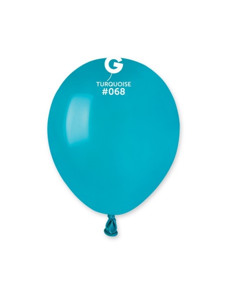 Sachet de 50 ballons 13 cm turquoise