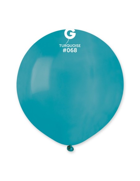 Sachet de 10 ballons 48 cm turquoise
